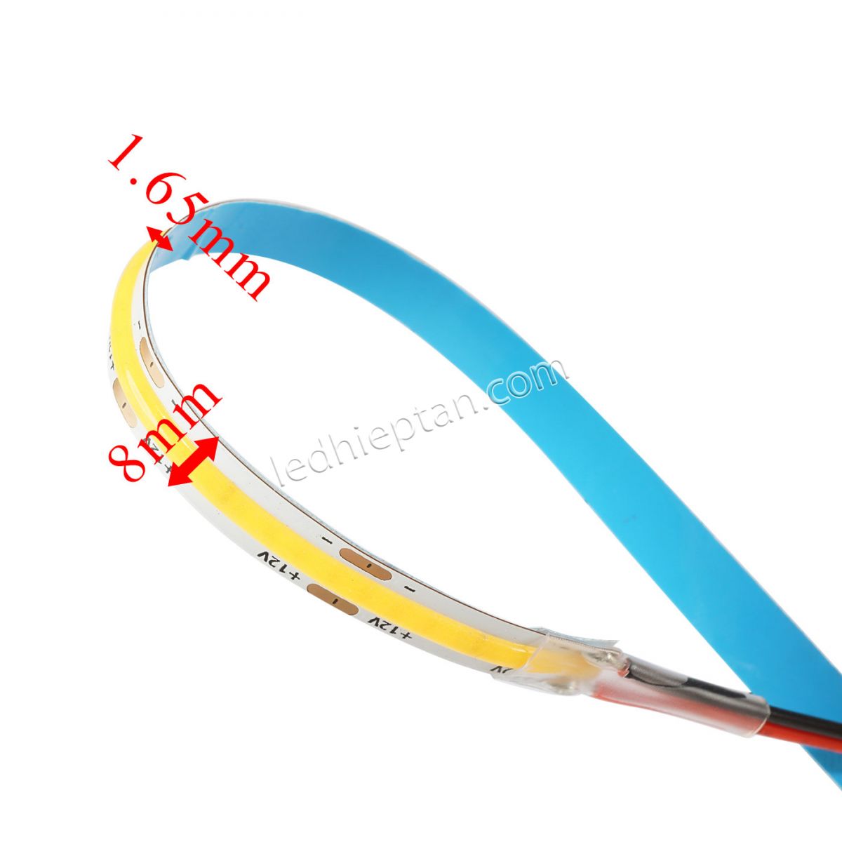 Led dây COB320 led TRẮNG ẤM IP20 12V 5m