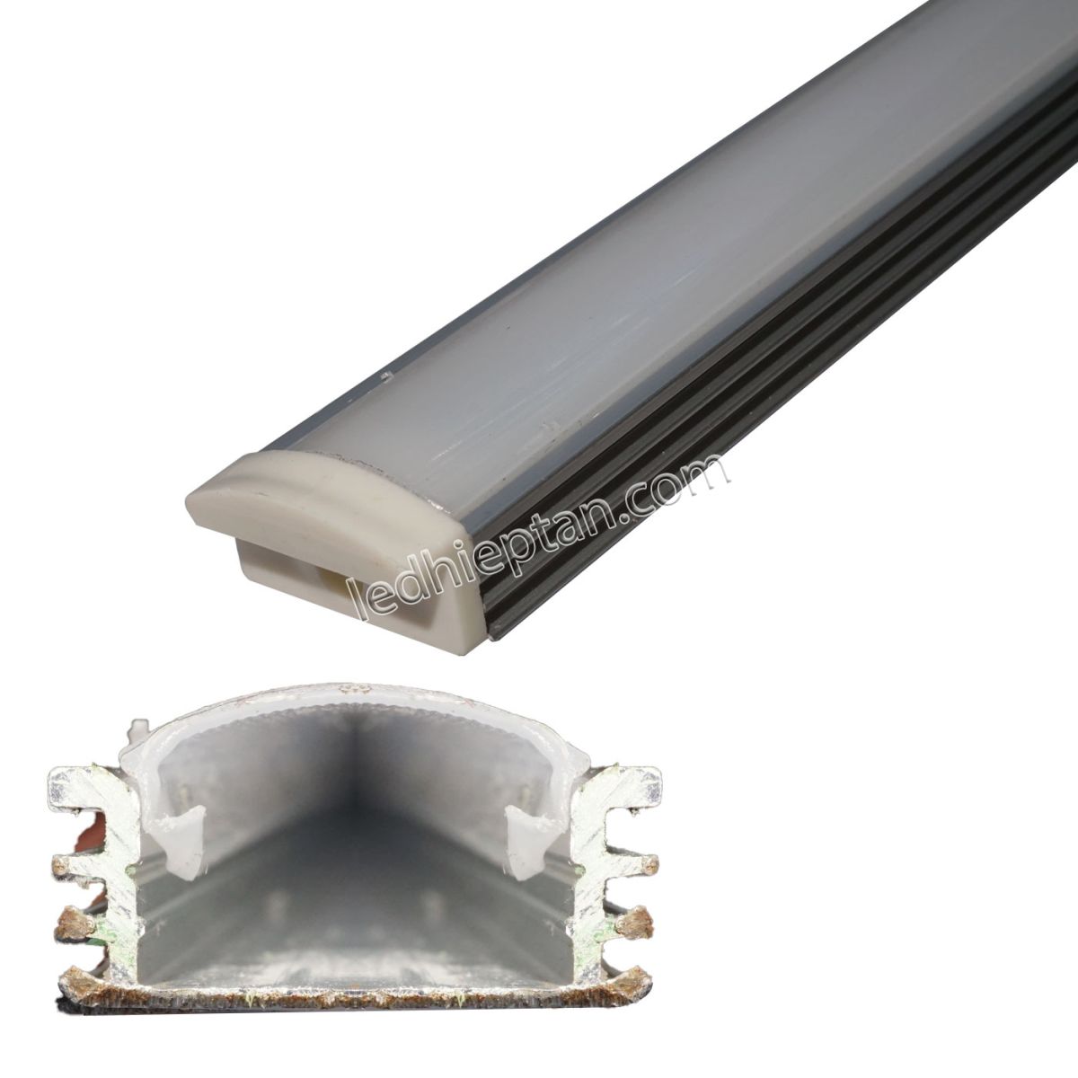 Thanh nhôm định hình Led U17-07*2m nổi