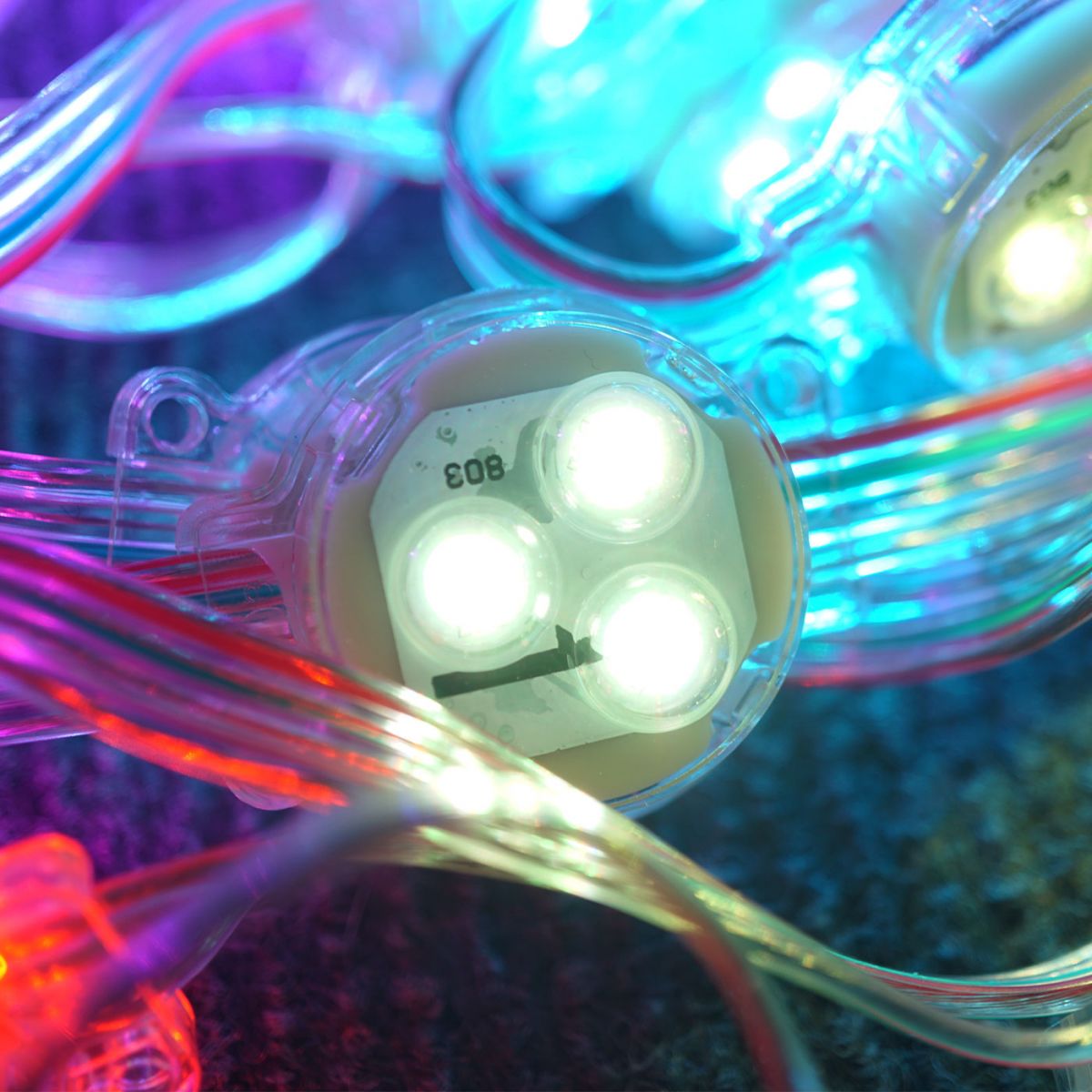 LED bát ARGB len trong 30mm IC26803 dây 15cm