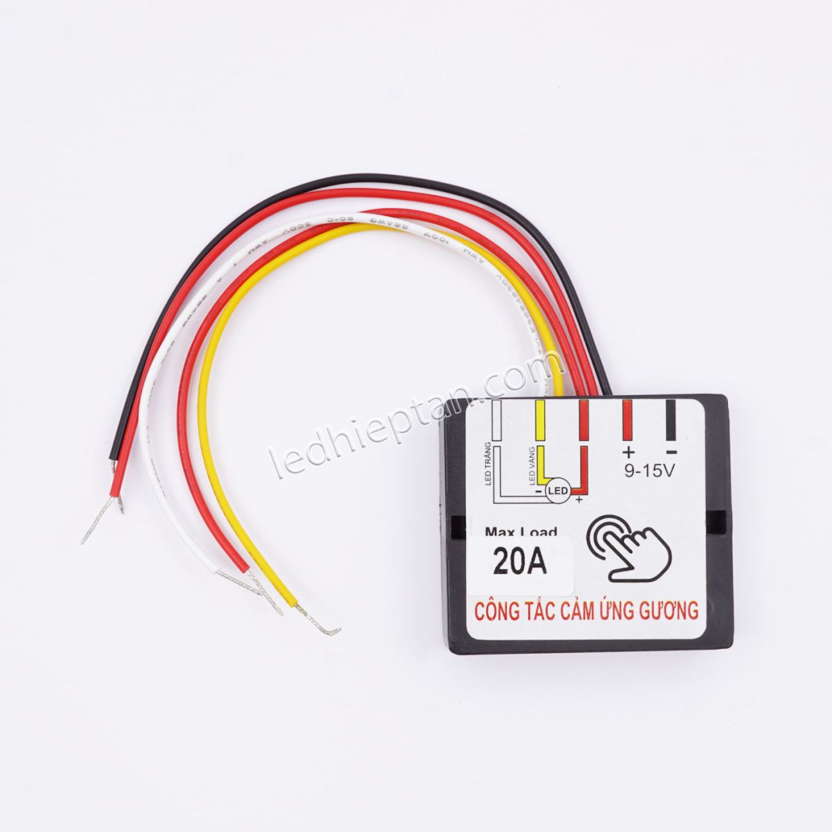 Công tắc cảm biến gương V812R dùng cho LED 12V đổi màu