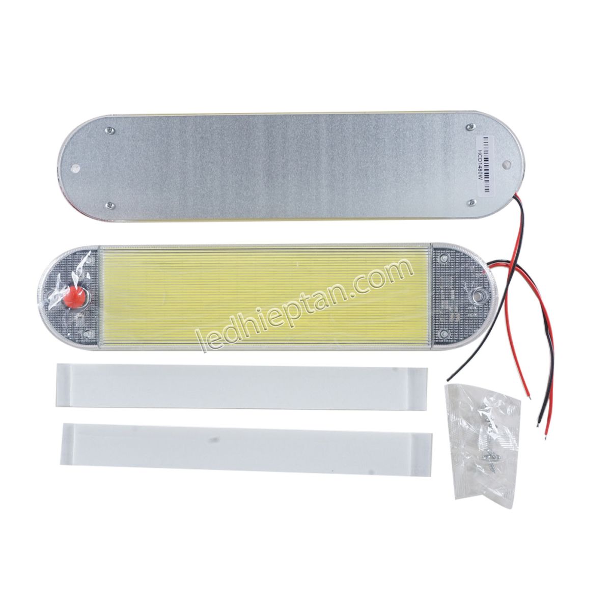 Đèn LED COB nội thất xe có hộp 265*62mm trắng