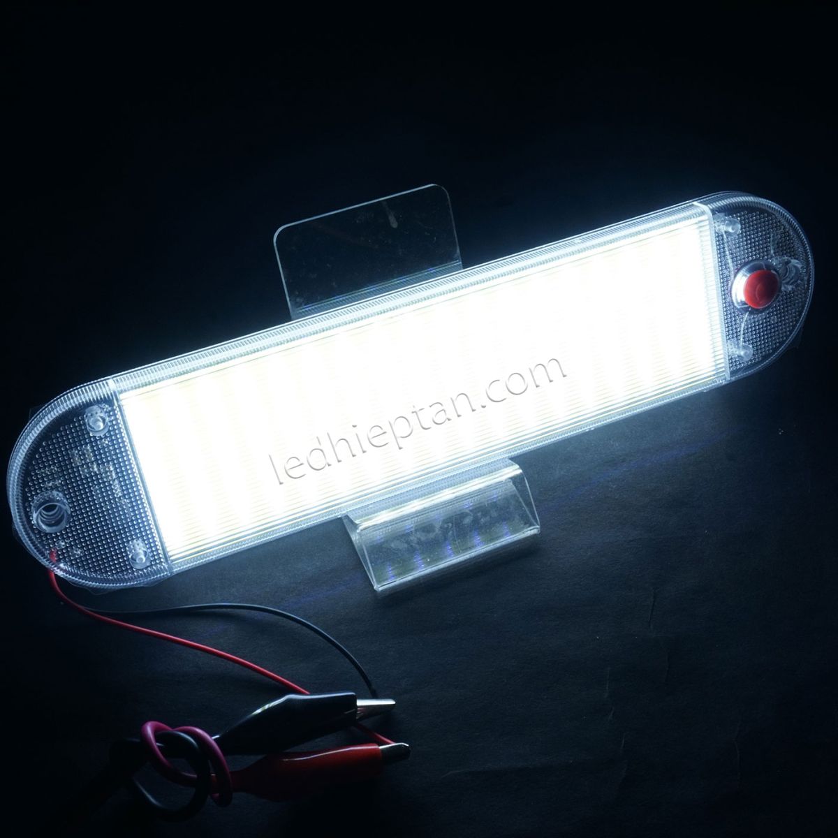 Đèn LED COB nội thất xe có hộp 265*62mm trắng