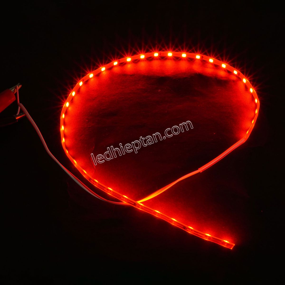 LED dây dán trang trí xe máy, ô tô 45cm 12V đỏ