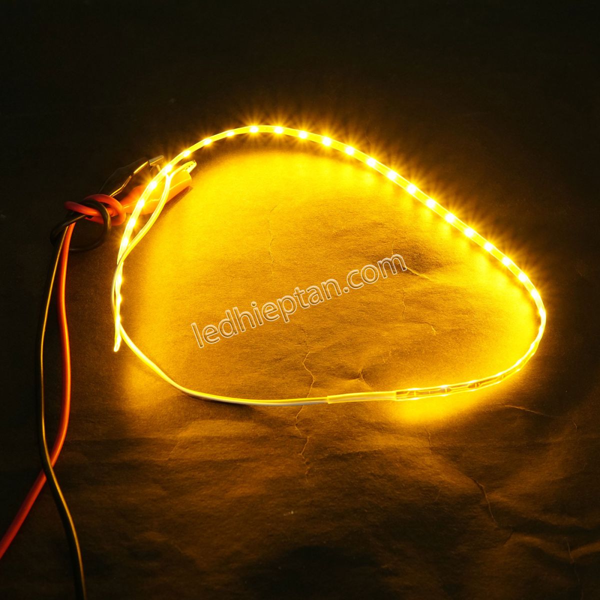 LED dây dán trang trí xe máy, ô tô 45cm 12V vàng