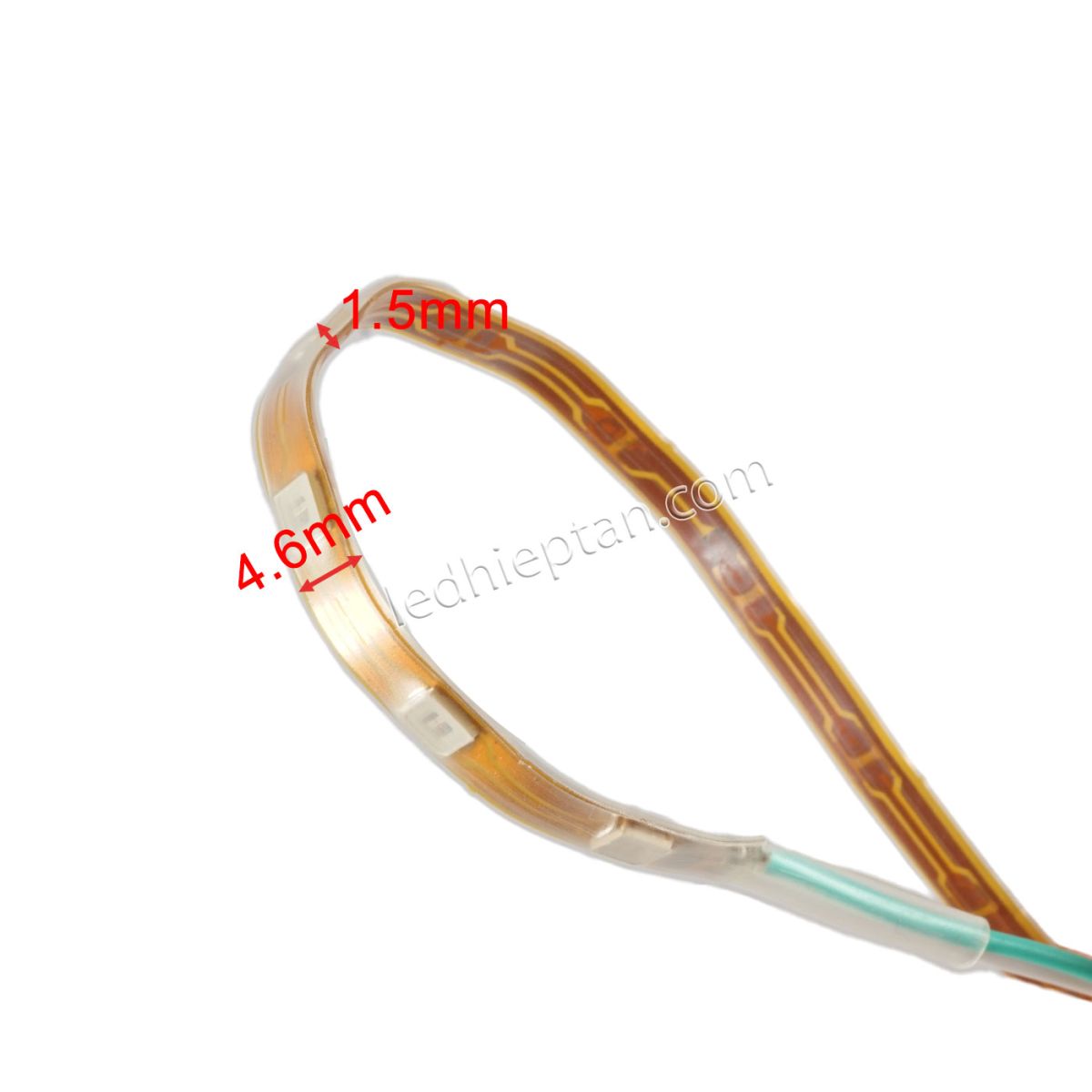 LED dây dán trang trí xe máy, ô tô 45cm 12V xanh lá