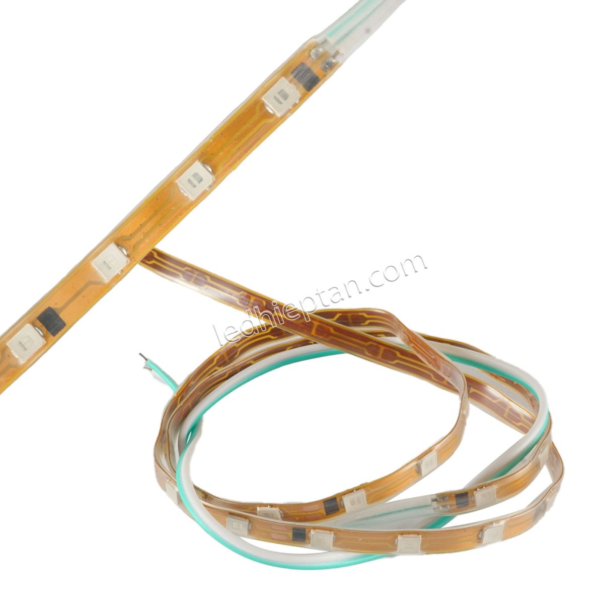 LED dây dán trang trí xe máy, ô tô 45cm 12V xanh lá