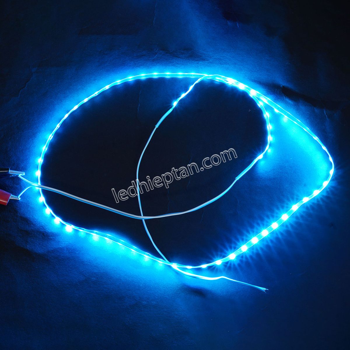 LED dây dán trang trí xe máy, ô tô 90cm 12V xanh dương