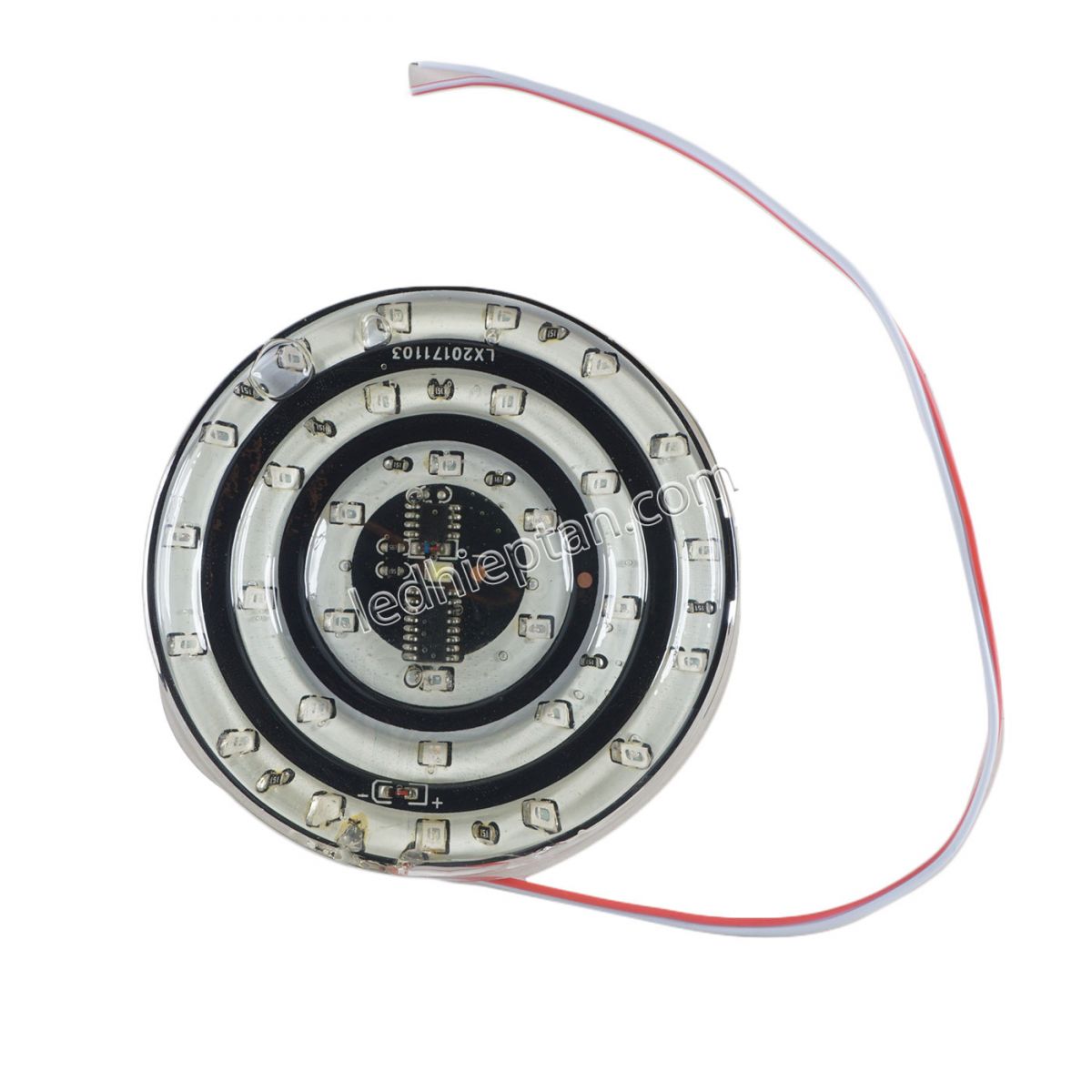 LED vòng tròn trang trí xe 8cm 12V RGB