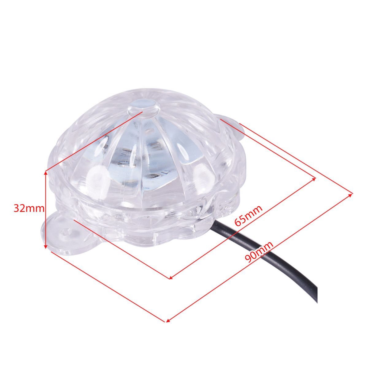 Đèn gầm 12 tia trang trí xe 65*90mm 24V RGB