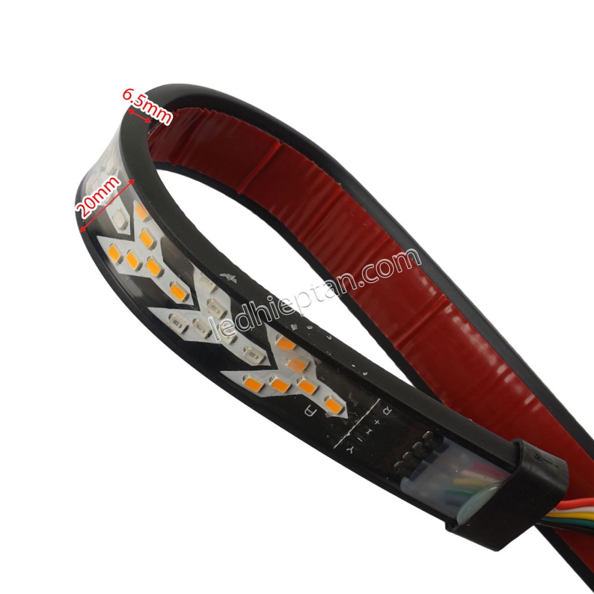 LED dây dán hậu xe ô tô 1.2m*2cm 12V