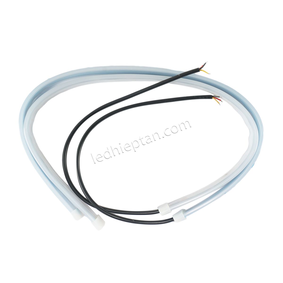 LED dán đèn pha trước ô tô 45cm 12V trắng + vàng