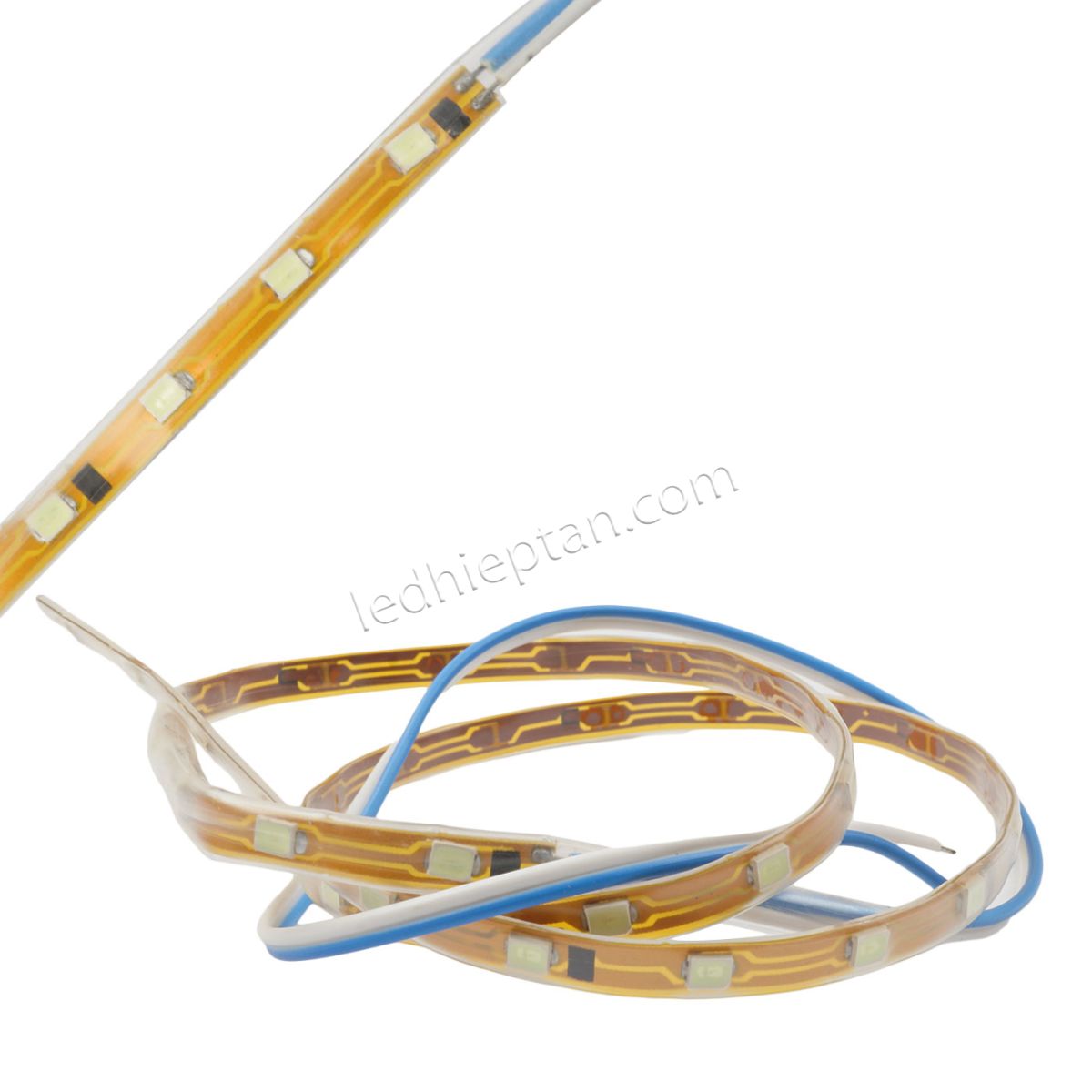 LED dây dán trang trí xe máy, ô tô 45cm 12V xanh ngọc
