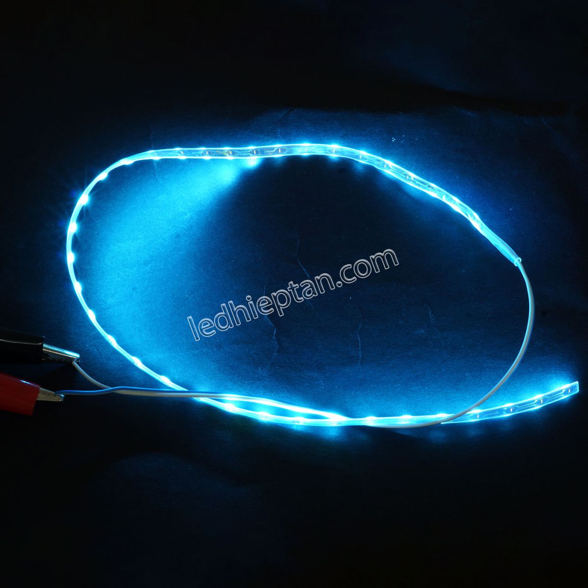 LED dây dán trang trí xe máy, ô tô 45cm 12V xanh ngọc