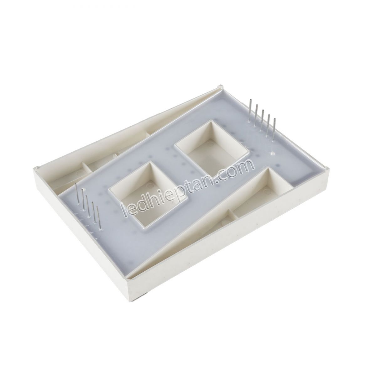 LED 7 Đoạn 4 inch nền đen anode indoor đỏ