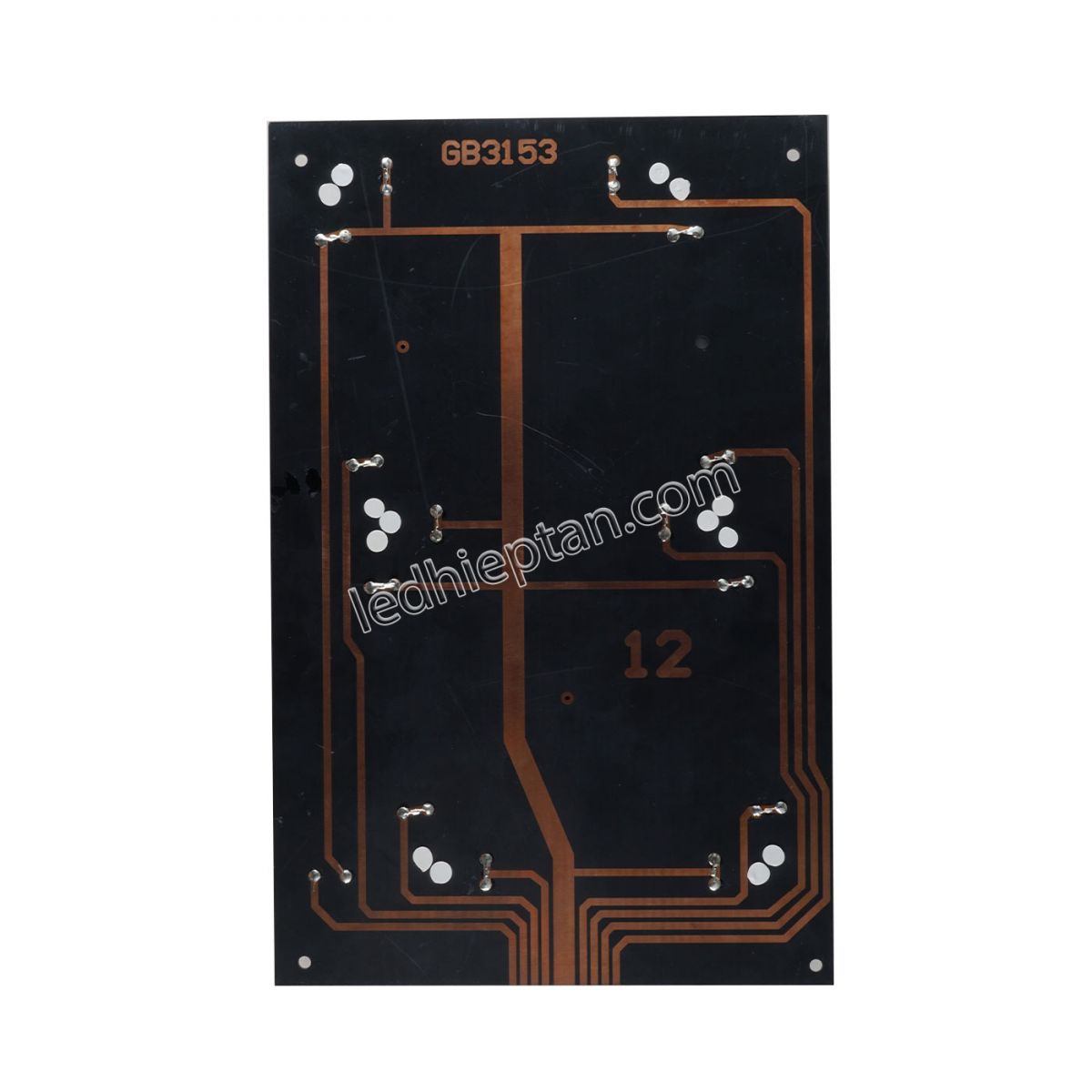 LED 7 Đoạn 12 inch nền đen anode indoor đỏ