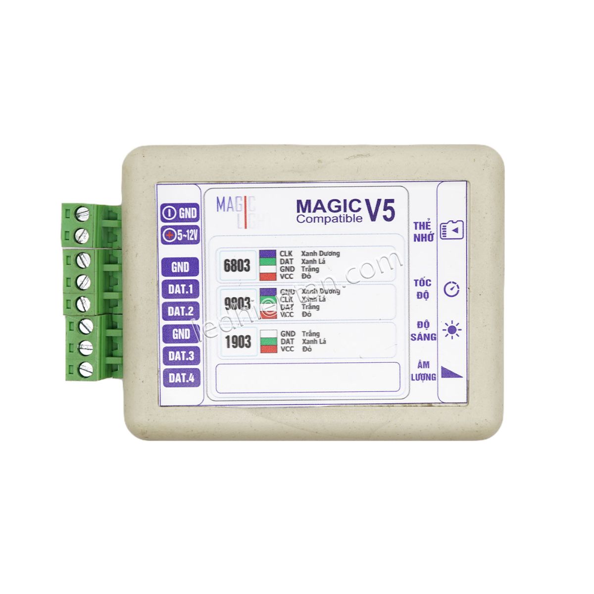 Mạch ARGB điều khiển LED Magicv5 - 4 cổng 4U nháy theo nhạc