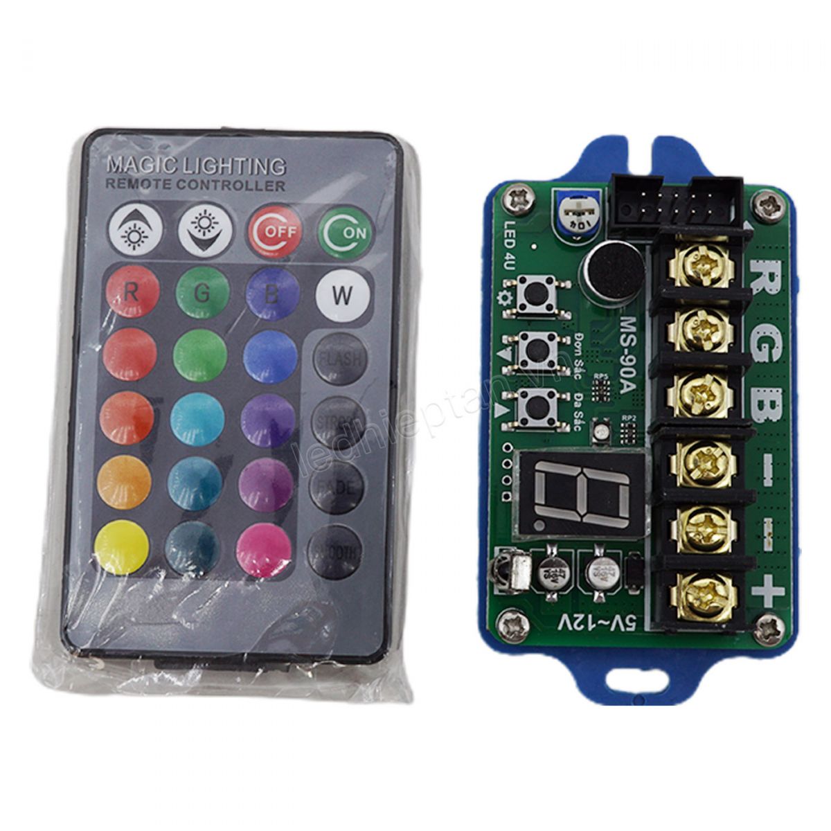 Mạch Điều khiển RGB 90A (music) 4U