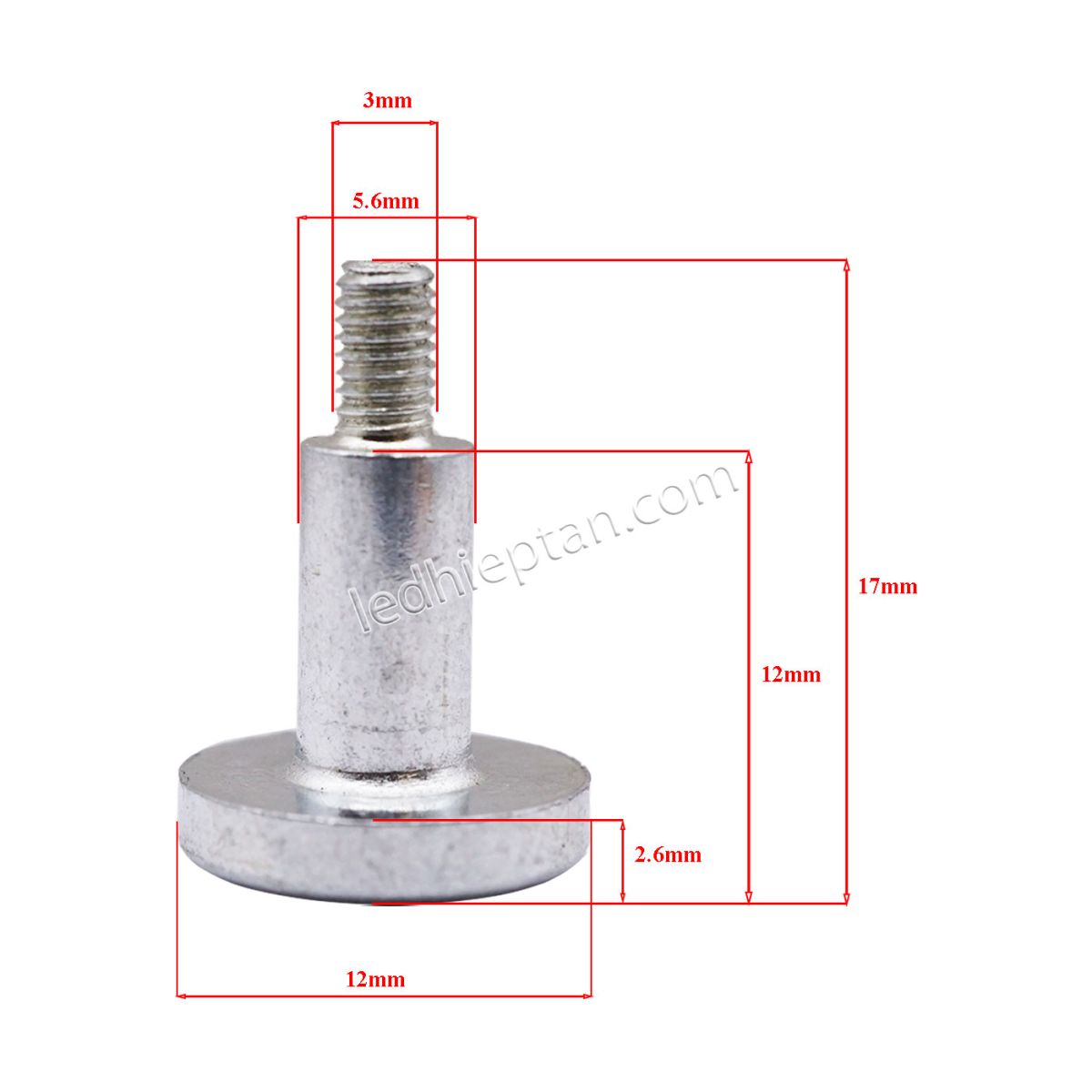 Bịch 100 nam châm 3mm M3*17*13