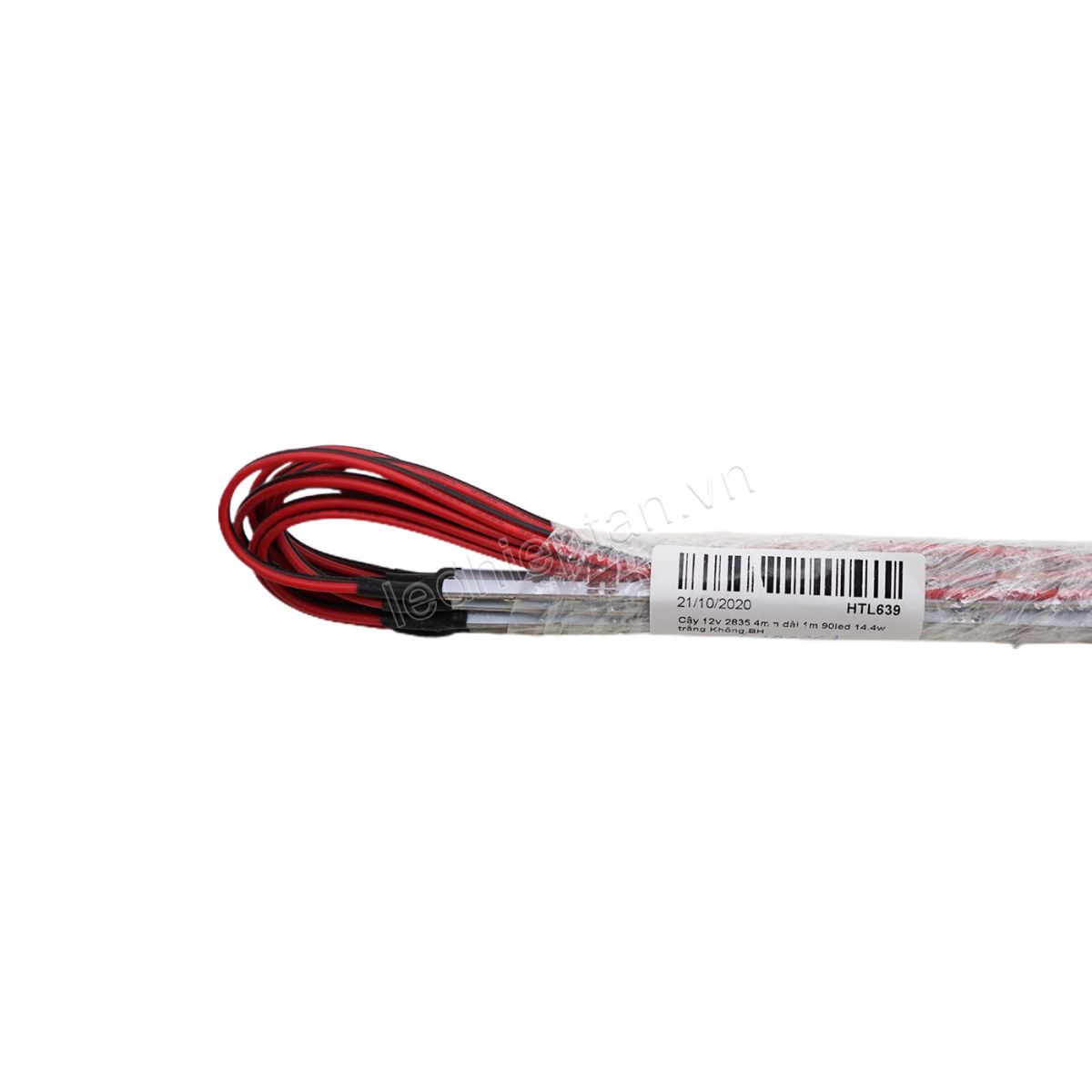 Cây 12v 2835 4mm dài 1m 90led 14.4w trắng
