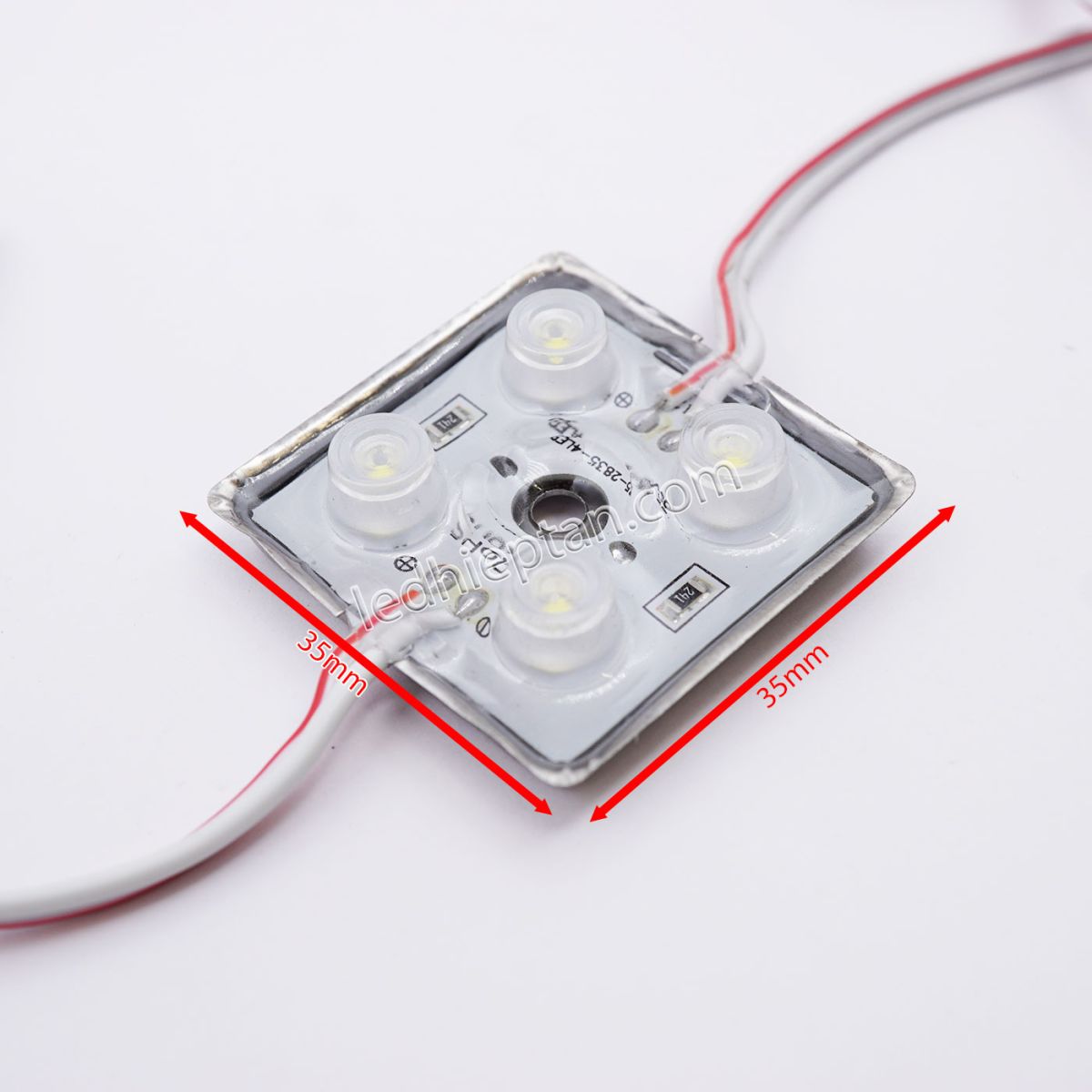Module 4 bóng lồi chống nước 3535 trắng tim 2835 JS