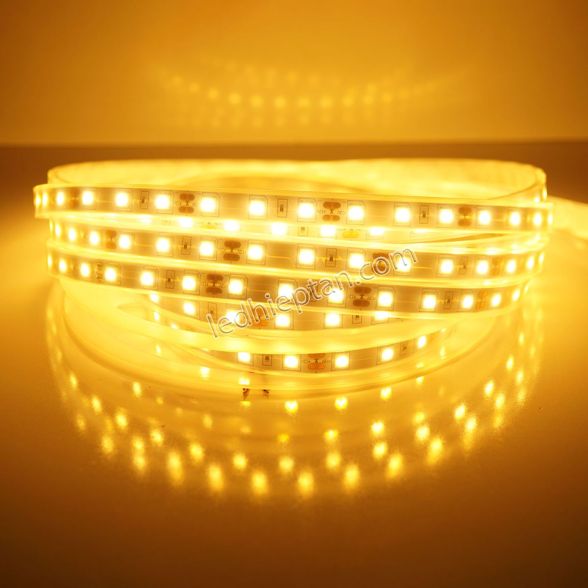 LED dây 5050 WW 60led IP67 12V cuộn 5m