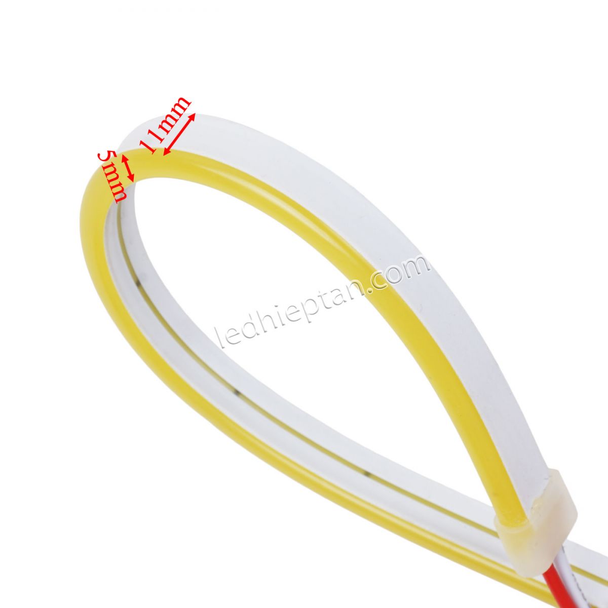 Cuộn LED neon VÀNG ĐẬM 5m Lota