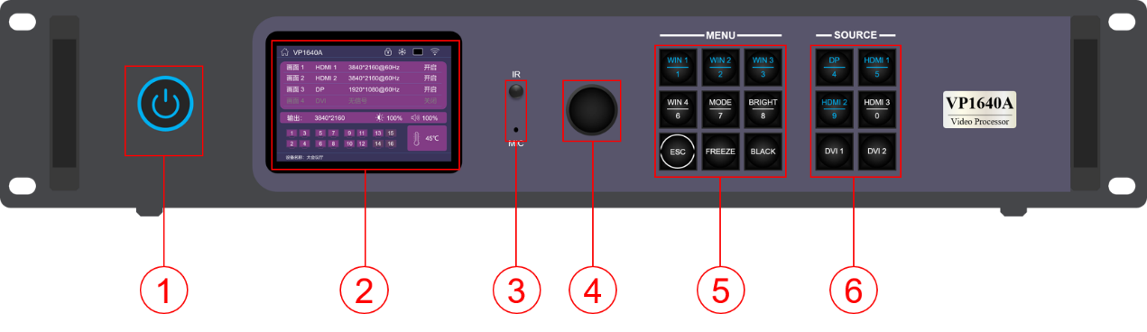 Bộ xử lý hình HD-VP1640A