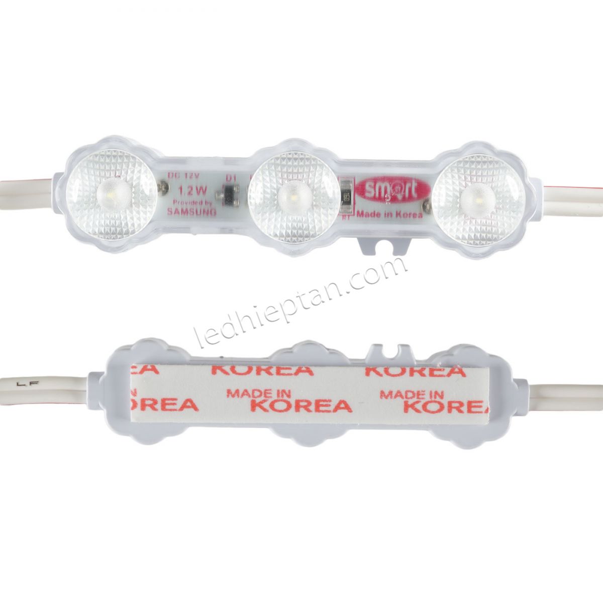 LED 3 bóng trắng Hàn Quốc 1.2W len siêu sáng SMART 10000K