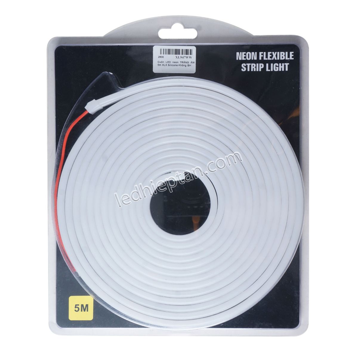 Cuộn LED neon TRẮNG ẤM 5m XLX Silicone